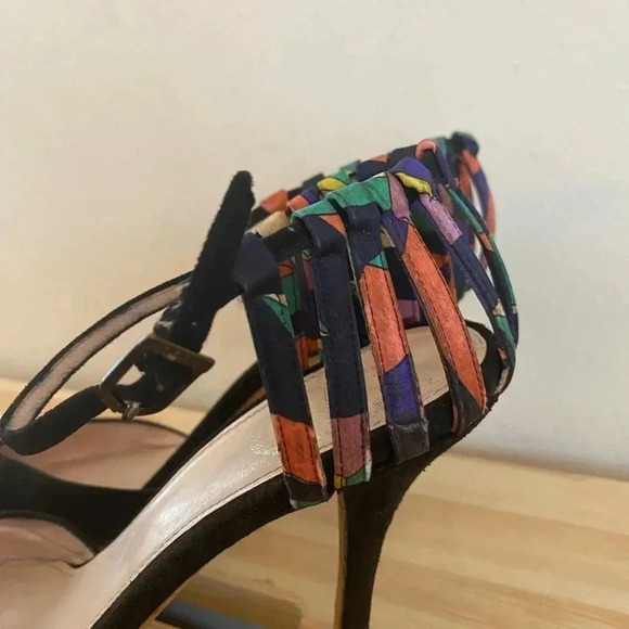 Emilio Pucci Vintage Womens Suede Stiletto Heels - Picture 5 of 10